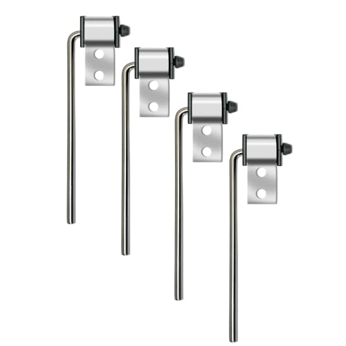 4 Pack Universal Stainless Steel Exhaust Hanger Rod Weld On Heavy Duty Exhaust Bracket Hanger - 3/8 Rod 10 Long