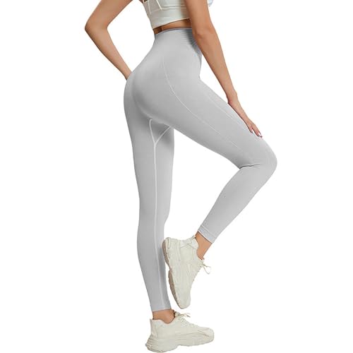 Collant de sport sans couture taille haute push-up pour le fitness