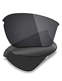 Mryok Polarized Replacement Lenses Compatible with Oakley Half Jacket 2.0 XL OO9154 62mm Sunglasses, HD Polarized, UV Protection, Impact Resistant & Perfectly Fit - Stealth Black