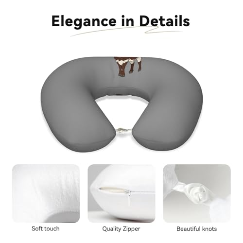 Almohada de espuma viscoelástica cuello U impr animal miniatura 4