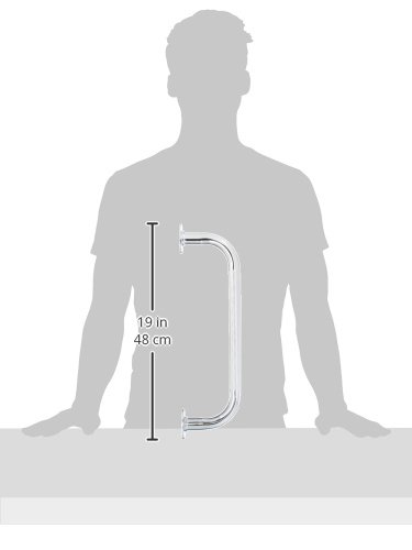 Miniatura 2 de Sammons Preston - 65896 Barra de agarre cromada, barras de soporte de fácil agarre para baños, escaleras, lavandería, cocina, prevención de
