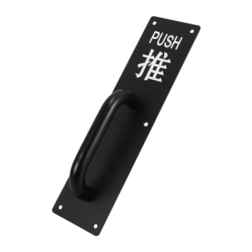 UKCOCO Push Pull Plate Door Handle Push Door Sign for Interior Use Replacement Handle for Barn and Sliding Doors