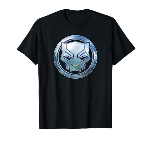 T-shirt Black Panther Wakanda Forever en métal pour fan de Marvel