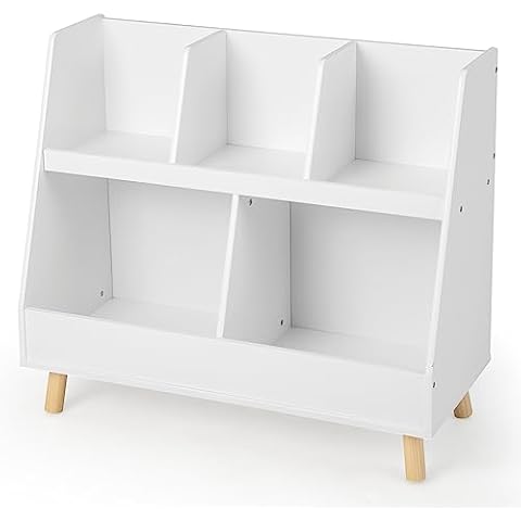 COSTWAY Kids Bookcase and Toy Organizer Cover