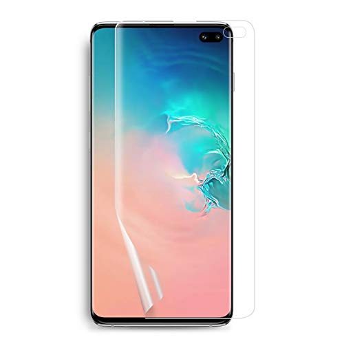 【2枚セット】【在庫処分 返品交?不可】Samsung Galaxy S10+ 用液晶保護フィルム 全画面カバー TPU素材 (スクリーンプロテクター) 【 GalaxyS10Plus ケース S10 Plus Screen protector アクセサリ