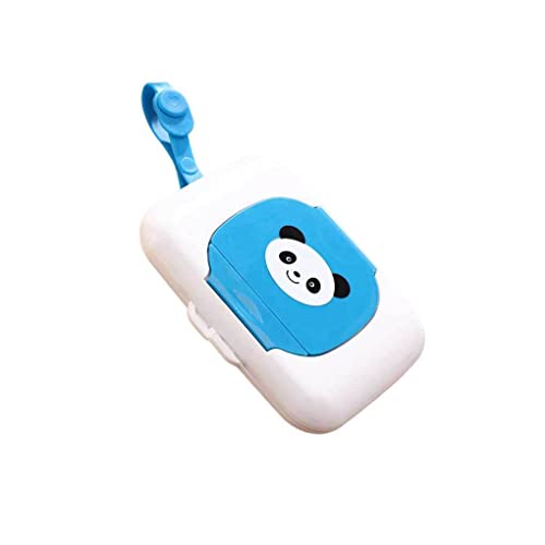 kawehiop Caja de toallitas húmedas Mano de obra Accesorios de viaje Contenedor de pañuelos Estuche de papel, Azul