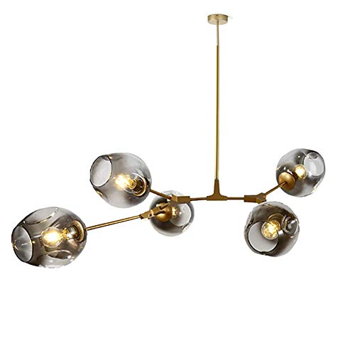 Chandelier Sputnik moderne plafonnier industriel suspendu 9 lampes