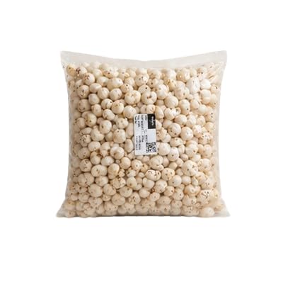Premium Raw Phool Makhana 250 g big size 5+ suta | Fox Nuts | Raw Lotus Seeds | Gluten Free | No Added Preservatives | Suitable for Roasting, Cooking, Fasting & Prasadam. 1