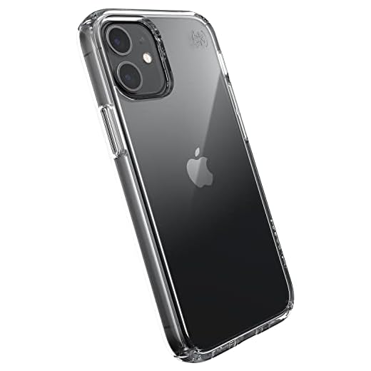Speck Products Presidio Perfect-Clear iPhone 12 Mini Case, Clear/Clear