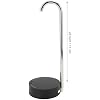 Desktop Water Bottle Dispenser, Automatic Electric Water Bottle Pump Portable Water Dispenser Countertop for Home Office Camping Outdoor Travel (Black)