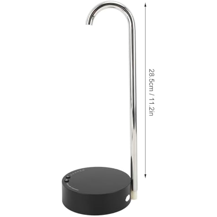 Desktop Water Bottle Dispenser, Automatic Electric Water Bottle Pump Portable Water Dispenser Countertop for Home Office Camping Outdoor Travel (Black)