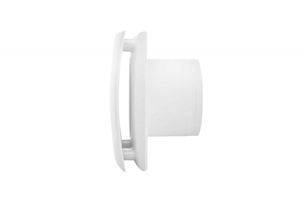 Aeratore extra piatto Decor 100 CZ, 10,7 W, 80 m3/h, con valvola di ritegno