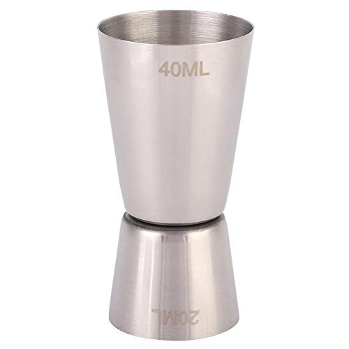 Verre doseur à cocktail en acier inoxydable 304 - Double jigger pour bar - Emballage multiple (petit 40/20 cm³)