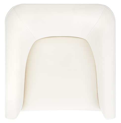 Sillón giratorio terciopelo crema miniatura 6