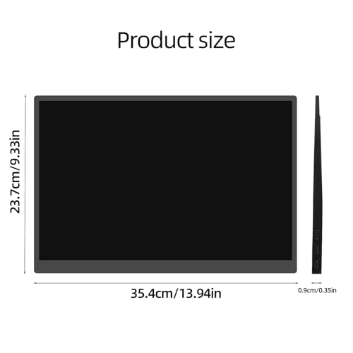Image of Portable Monitor 16inch 2K QHD USB-C HDMI Computer Display IPS HDR Dual Speakers for Laptop PC Mac Phone PS4 /5 Xbox Switch