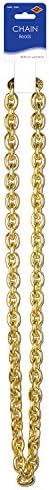 Chain Beads (gold) Party Accessory (1 count) (1/Card)