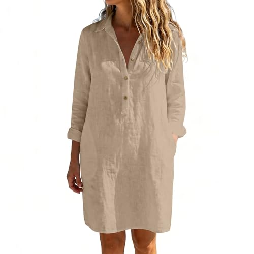 Robe longue femme été lin fluide idéale pour flâner à la plage en vacances
