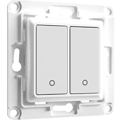 Shelly Home Accessories Wandschalter, 2 Zoll, WANDTASTER 2-FACH WEIß (Artikel kann variieren)