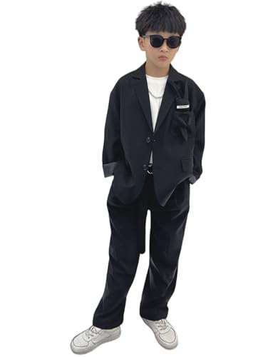 Tuxedos de Noël garçon Kromoc veste revers échancré pantalon loisirs
