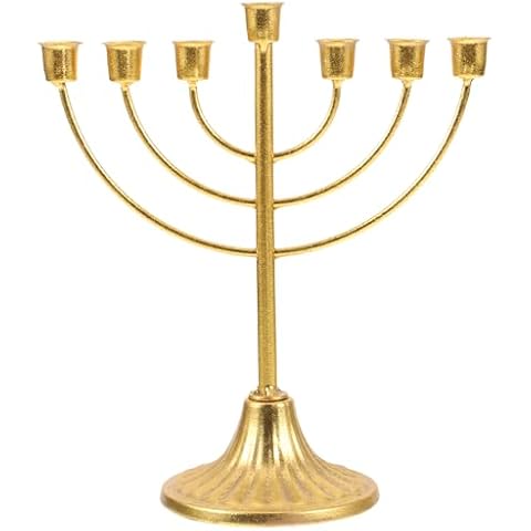 MAGICLULU 7 Arms Hanukkah Menorah Candle Holder Cover