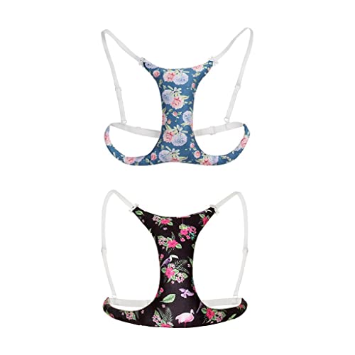 Image of Anti-Wrinkle Breast Prevention Age Cleavage Neck Chest Pillow Cushion Blue