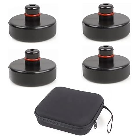 muge racing Tesla Jack Lift Pad For Tesla Model3/S/X/Y,4PCS Jack Point Pad Adapter Tesla Model 3 Accessories Protects Battery & Chassis With Storage Bag Cover