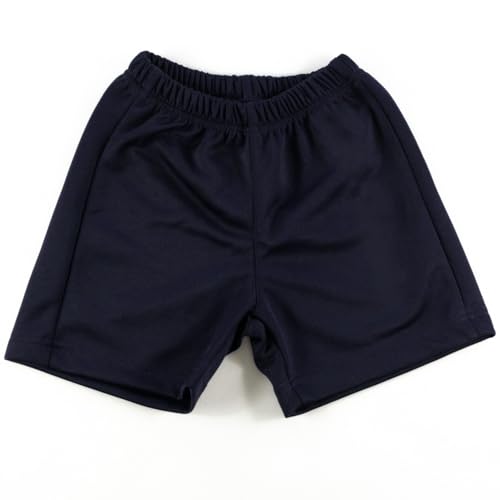 ESCOLAIN Pantalón Corto niño niña Unisex Fabricado en España, Bermuda de Gimnasia, Transpirable, Azul Marino (FR/ES, Letras, L, Estándar, Azul Marino)