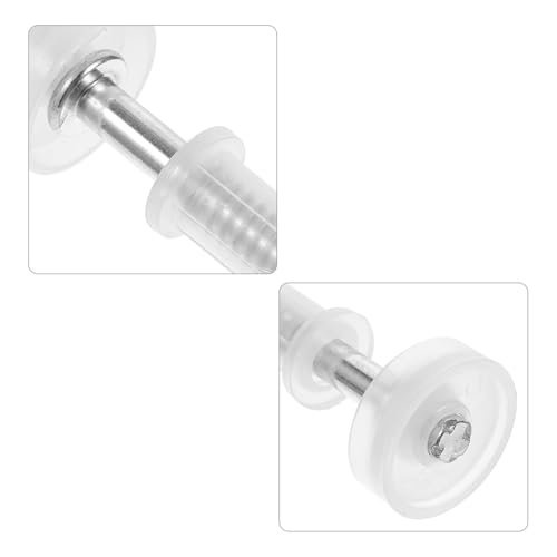 Kit de herrajes para puertas tipo Bi-Fold con 16 piezas, rodillos superiores para puertas tipo bifold para clósets, acero inoxidable para ducha y gabinete miniatura 3