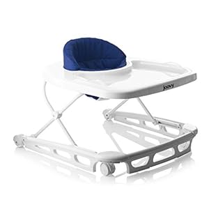 Joovy Spoon Baby Walker & Activity Center Featuring Three Adjustable Heights, Tough Luggage Grade Seat Material, and 30…