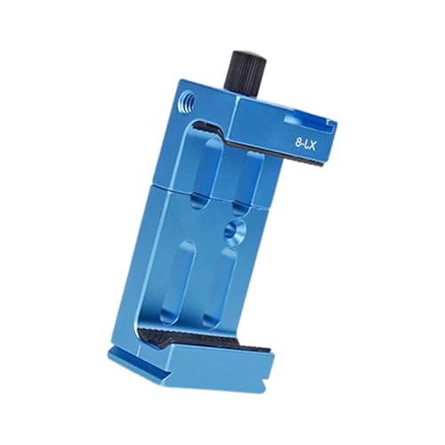 LLHCF Lega di alluminio Cold Shoe Extension Phone Mount con morsetto regolabile per smartphone Treppiede per 60 90mm Luce Alluminio Telefono Treppiede Morsetto