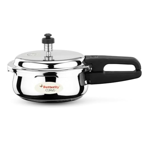 Butterfly Curve Stainless Steel Pressure Cooker, 2 Litre, Silver