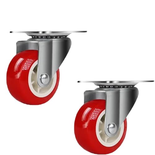 Ruedas para Muebles, Ruedas De Servicio Pesado, Ruedas Giratorias, Ruedas Giratorias Silenciosas De 360 ​​​​Grados, Utilizadas for Muebles, Carros De Mano, Estantes De Exhibición Durabilidad(2pcs)