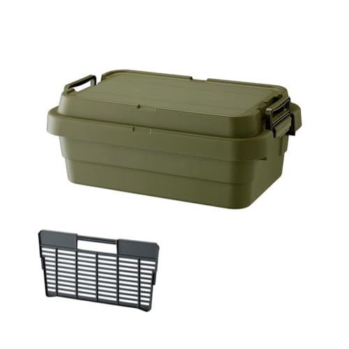 リス(RISU) [グリーン]トランクカーゴ 専用仕切り板セット ロウタイプ M1個 / 収納ボックス ケース アウトドア 防災 道具箱 キャンプ用品