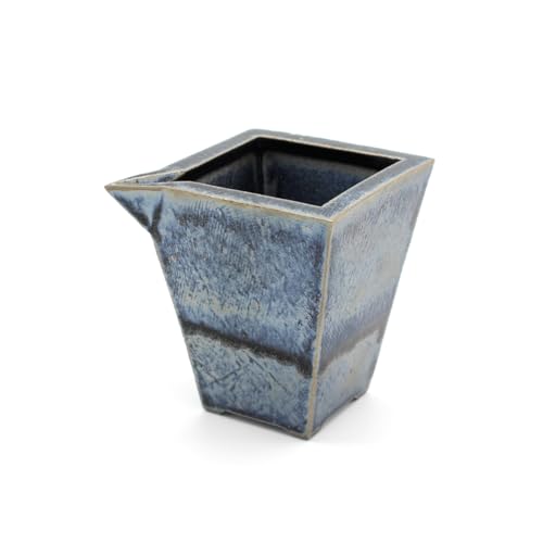 山下陶房 山下秀樹 銀化天目(ぎんかてんもく) 角片口 (小・1合) 【単品販売】 冷酒 熱燗 ぬる燗 日本酒器