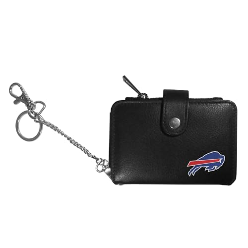 Portefeuille en cuir Buffalo Bills Siskiyou NFL, le cadeau noir idéal pour femme