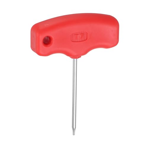 sourcing map Destornillador Torx T7 CR-V de acero con mango en T para soporte de herramientas de espuma CNC