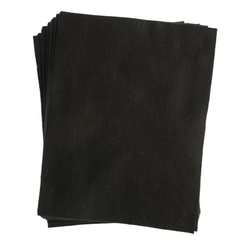 John Bead 25pcs 9"x12" Felt Fabric Sheets Black Felt Pads