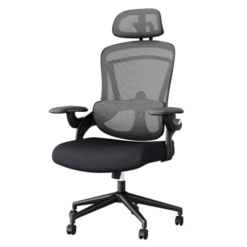Image of DUMOS Executive Home Office Chair, Ergonomic Computer Desk Chair, Mesh
