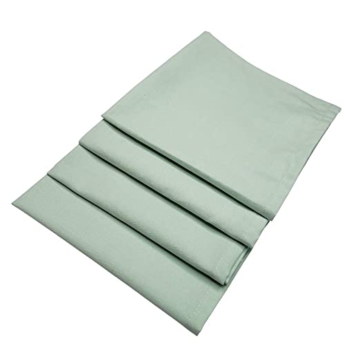 Kit 4 Guardanapos de Tecido Verde Água Algodão 39cmx39cm