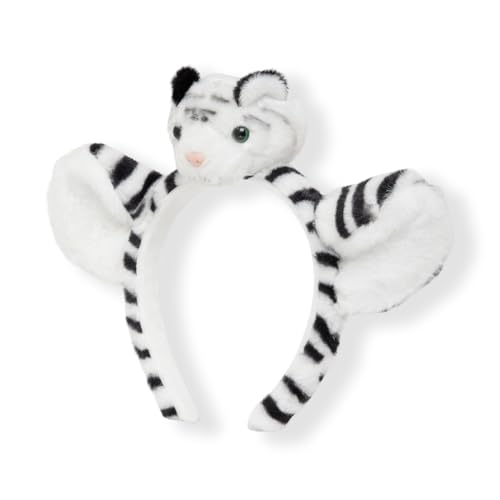 Image of Radhu & Kabby Hairband for Kids | Headband for Girl with Tiger Ears | White Animal Figure Hairband | Fun Dress-Up Accessory for Girls and Boys | Soft and Comfortable | One Piece