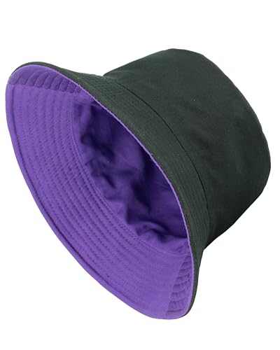 Image of Gelante Reversible Bucket Hat for Men and Women - Cotton, Outdoor Sun Protection Bucket Hats.