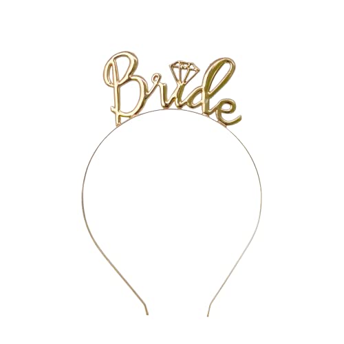 Haarreif “bride” , gold | Perfektes Accessoire für den JGA Cover