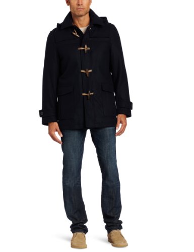 Image of Nautica Men's Wool Blend Peacoat - Double-Breasted Winter Coat, Regular, Big & Tall Sizes