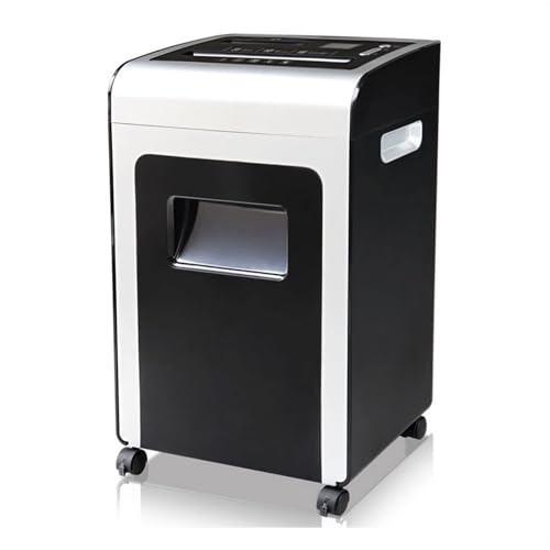 16-Sheet Micro-Cut Heavy Duty Paper Shredder, Shreds CDs, Credit Cards, Staples, 31L Bin, 10-Minute Continuous Operation, Black