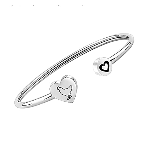 Bracelet à breloques en forme de poule pour amoureux des animaux de compagnie, L, Bracelet à breloques en forme de poule pour amoureux des animaux de compagnie, L,