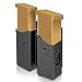 efluky Magazine Holster, 9MM/.40 Cal Dual Stack Mags Pouch Fits Glock Beretta H&K Ruger S&W Taurus CZ Walther Sig Sauer Colt HS,Springfield Browning