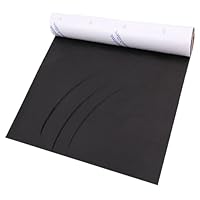HKC Mikrofaserstoff selbstklebend Schwarz, 42 * 150 cm Wildlederimitat Selbstklebend, Kunstleder Wildleder Optik Stretch Dehnbar Stoff Velours für Cockpit, Polsterungen, Schmuck Schublade