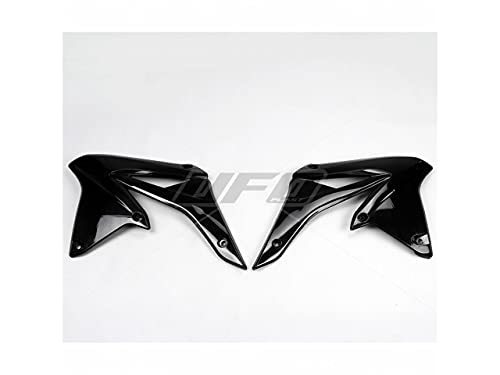 Ouïes de radiateur UFO noir Suzuki RM-Z250 plastique rigide anti-casse pour cross