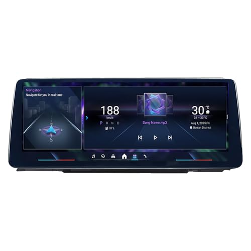Genérico Android 14 Qualcomm 685 Pantalla táctil de 12.3 Autoradio para BMW Serie 3/4 F30 F31 F32 F33 F36 2 DIN Stereo Car Tablet Screen MP5 Player GPS con Carplay Android Auto (Qualcomm680 8+128G 2K