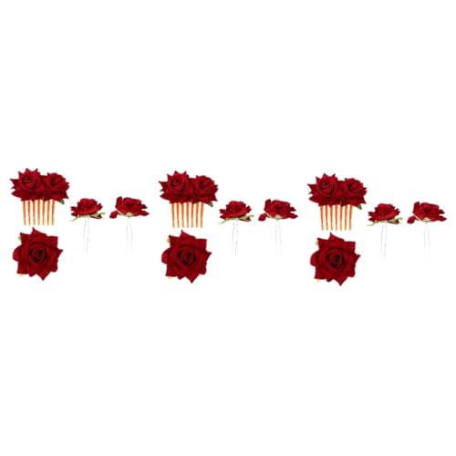 Épingles à cheveux fleurs roses pour sublimer le chignon de la mariée au grand jour